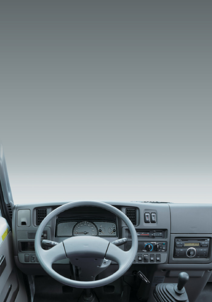 Interior dash view Nissan Civilian 