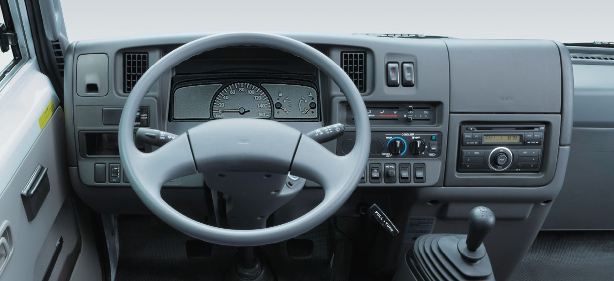Interior dash view Nissan Civilian 