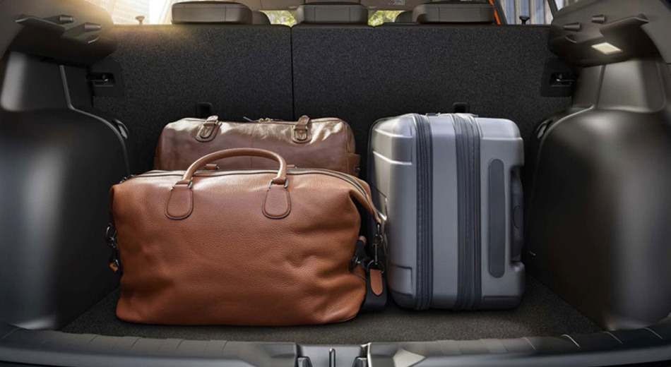 Nissan Kicks open boot with travelling bags
