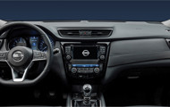 Interior Dash view of Nissan X-TRail