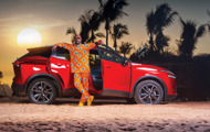 Red Nissan Qashqai